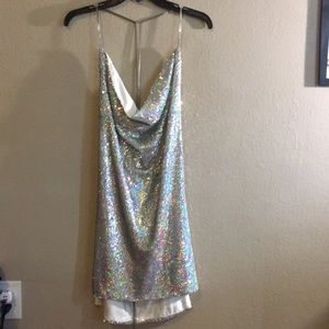 Silver Party Dress